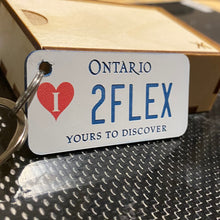 Load image into Gallery viewer, Ontario graphic license plate keychains
