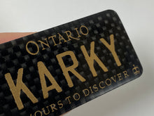 Load image into Gallery viewer, Carbon fibre Ontario keychain
